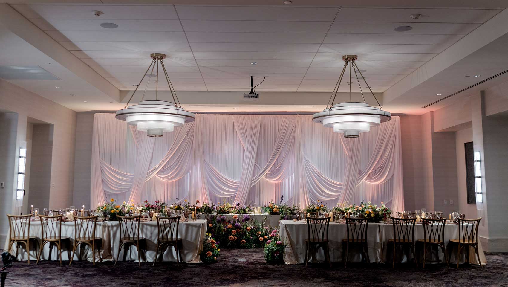 Wedding set up at Kimpton Claret