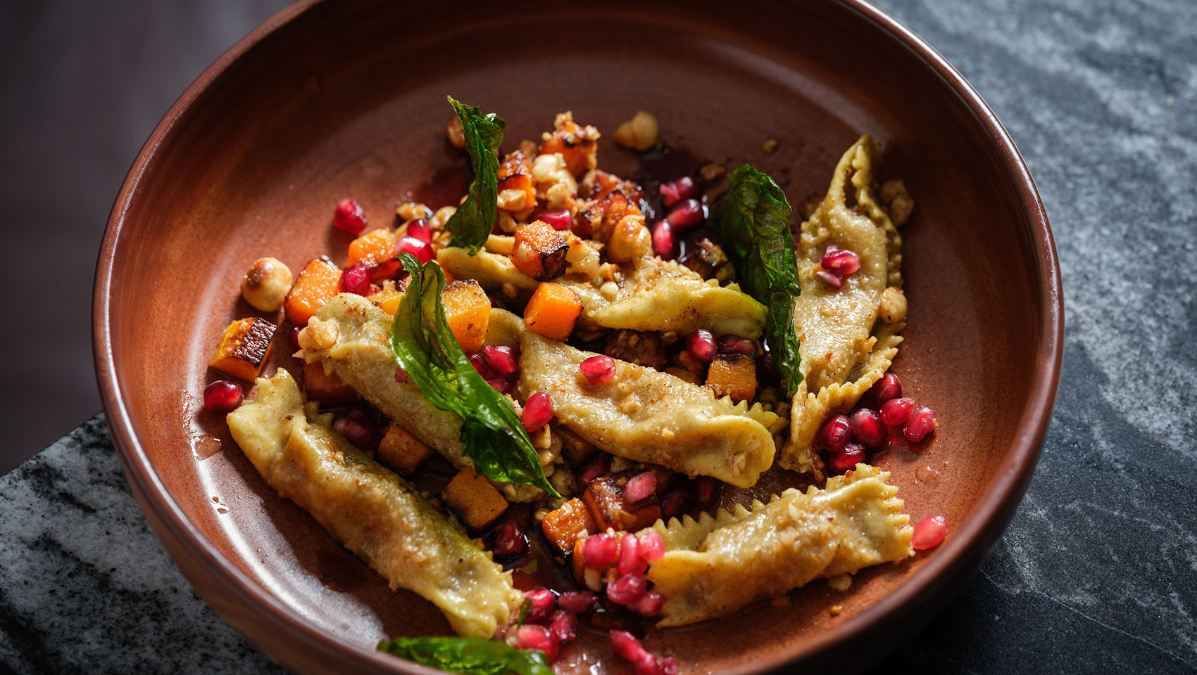 Pasta dish at Saverina