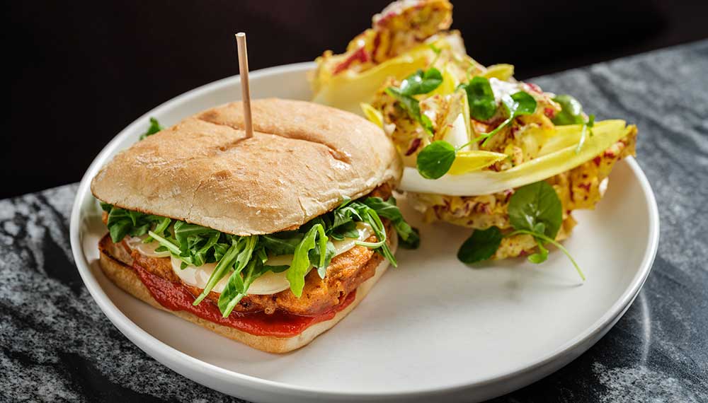 Sandwich & Side Salad at Saverina