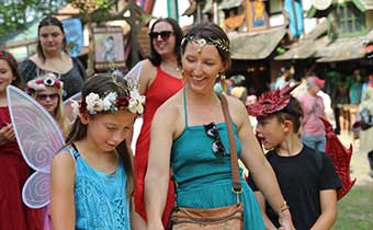 people at renaissance festival